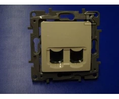 Legrand Dvigubas kompiuterio lizdas NILOE 2xRJ45 kt.6 UTP kremas - 664874