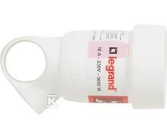 Legrand GN.PRZEN.2P+Z 16A BIAŁEZ UCHWYTEM