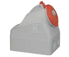 Legrand Fiksuotas lizdas 5P 32A 400V raudona IP44 P17 TEMPRA PRO (555259)