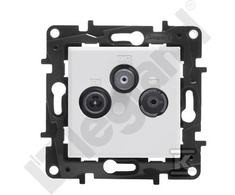 Legrand GN.TV-R-SAT KOŃ.GW.1,5 Baltas NILOE STE