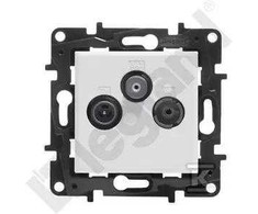 Legrand GN.TV-R-SAT KOŃ.GW.1,5 Baltas NILOE STE