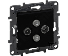 Legrand GN.TV-R-SAT-SAT KO.G.2.Juodas NILOE STEP