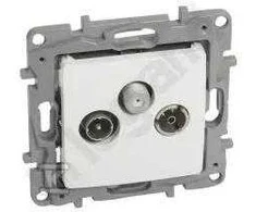 Legrand antenos lizdas NILOE RTV-SAT 14 dB baltas (764564)