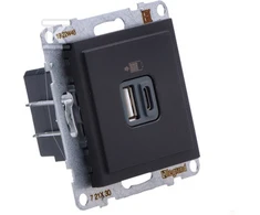 Legrand GN.USB A+C Juodas SUNO
