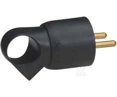 Legrand KIŠTUKAS 2P+Z 16A Juodas SU RANKENA