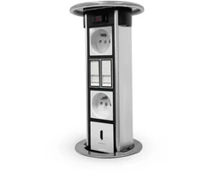 Legrand LGR Kolumna biurkowa niewyposażona do montażu w blacie gniazd standardu 22,5×45 mm (45x45mm), 8M (4x2M)