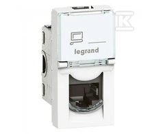 Legrand Mosaic kompiuterio lizdas RJ45 cat.6 UTP balta (076561)