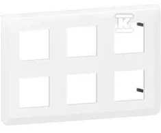 Legrand M45:2X3X2M RAMKA BALTA POZIOMA