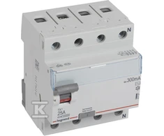 Legrand diferencinis srovės perjungiklis 4P 25A 0.3A AC P304 - 411727