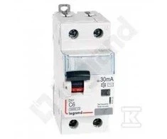 „Legrand“ liekamasis grandinės pertraukiklis 2P 6A C 0,03A tipas AC P312 - 411010