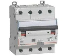 „Legrand“ diferencialas – perjungimo jungiklis 4P 32A C 0,03A tipas AC P314 DX3 (411189)