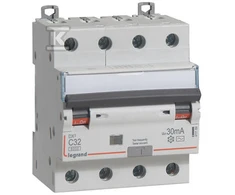 „Legrand“ diferencialas – perjungimo jungiklis 4P 32A C 0,03A tipas AC P314 DX3 (411189)