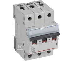Legrand miniatiūrinis grandinės pertraukiklis S303 D32 TX3 32A 6kA 403758