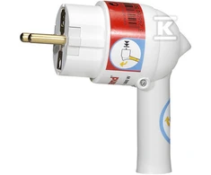 Legrand 2P+Z 16A baltas kištukas su svirtimi