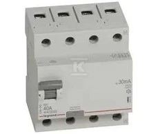 Vanpee Westerberg Srovės nuotėkio jungiklis RX3 HPFI 40A 30mA, 4P, 4M, 10kA, A tipas