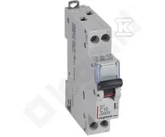 Legrand Vanpee Westerberg Automatinis jungiklis DX3 C 10A 1P+N, 1M, 6/10kA
