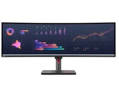 Lenovo ThinkVision P49w-30 kompiuterio monitorius 124,5 cm (49") 5120 x 1440 pikselių Dvigubas WQHD LED Juodas