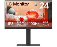 LG 24BA750-B monitorius komputerowy 60,5 cm (23.8") 1920 x 1080 px Full HD LCD Juodas