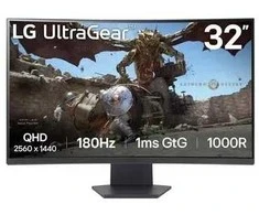 LG 32GS60QC-B kompiuterio monitorius 80 cm (31,5 colio) 2560 x 1440 pikselių „Quad HD“ LCD juodas