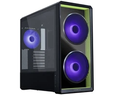 Kompiuterio korpusas Lian Li LANCOOL 217 INF, Mid-Tower, grūdinto stiklo šoninis langas, RGB apšvietimas, juodos spalvos