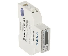 Orno 1 Fazowy 1 fazės elektros skaitiklis, 100A, MID, 1 modulis, DIN TH-35mm, PV