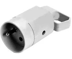 Lizdas 315-01 su įžeminimo kilpa 2P+Z 16A 250V IP20 Baltas VIPLAST 315-01