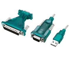 LOGILINK UA0042B USB2.0 kabelis USB-A/M į DB9/M + DB25/M Win11 1,3 m