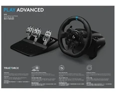 LOGITECH G923 SE lenktynių vairas ir pavarų perjungimo rinkinys, skirtas PS5, PS4 ir PC, juodas