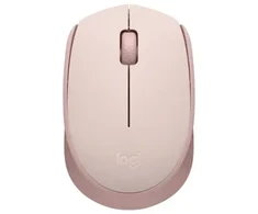 LOGITECH M171 pelė dešiniarankiams ir kairiarankiams, optinė, 3 mygtukai, belaidė, 2,4 GHz, USB belaidis imtuvas, rausva