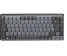 „Logitech MX Mechaninė Mini“ minimalistinė belaidė apšviesta klaviatūra – grafito – (JAV) INTL – 2,4 GHz/BT – N/A – EMEA – TACTILE