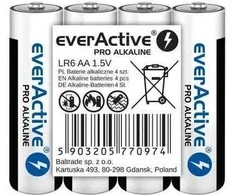 LR6 (AA) „everActive Pro“ šarminės baterijos (4 vnt. pakuotė)
