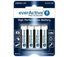LR6 (AA) „everActive Pro“ šarminės baterijos (4 vnt. lizdinėje pakuotėje)