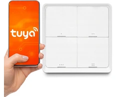 Luxury Goods ZigBee mygtuko nuotolinio valdymo pultas TUYA SC04 Smart 4 kanalai 12 scenų