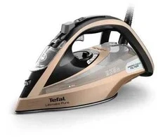 Tefal Ultimate Pure FV9852E0 iron Dry &amp; Garų lygintuvas Durilium AirGlide Autoclean soleplate 3200 W Juodas, Copper