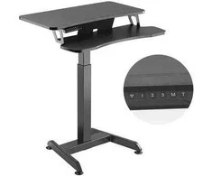 MACLEAN BIURKO ELEKTRYCZNE, STOLIK, Bazinė stotelė ROBOCZA REGULACJA WYS MAX WYS 122CM MAX 37 KG - DO PRACY STOJĄCO SIEDZĄCEJ MC-835