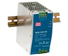 Maitinimo šaltinis pramoninis LevelOne 48VDC/240W+szyna DIN sidabrinė
