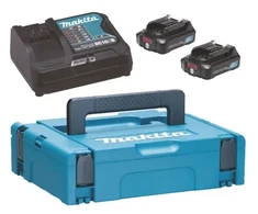 MAKITA Rinkinys ZASILAJĄCY 12V 2x2,0Ah (BL1021Bx2+DC10SB) MAKPAC