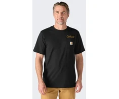 Marškinėliai Carhartt Irvine Hard Work Juodas