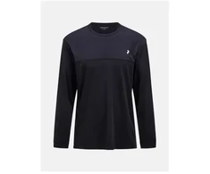 Marškinėliai mÄ™ska PEAK PERFORMANCE M Trail Wool Blend LS spalva juoda - XL