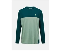Marškinėliai mÄ™ska PEAK PERFORMANCE M Trail Wool-Blend Longsleeve spalva žalia - L