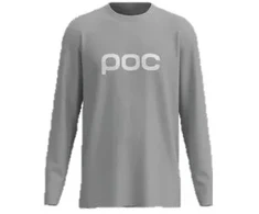 PO1 Marškinėliai POC L/S Tee pilka – L
