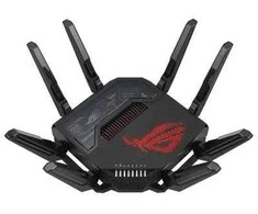 ASUS ROG Rapture GT-BE98 belaidis maršrutizatorius 10 gigabito eterneto keturių dažnių (2,4 GHz / 5 GHz-1 / 5 GHz-2 / 6 GHz) juodas