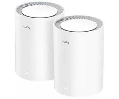 Maršrutizatorius „DOMOWY“ SISTEMOS „WI-FI MESH M3000“ (2 ĮRENGINIŲ RINKINYS) V2.0 „Wi-Fi 6“ 2,4 GHz, 5 GHz, 574 Mb/s + 2402 Mb/s CUDY