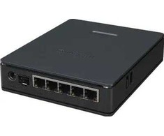 Maršrutizatorius „MikroTik“ | „RouterOS L4“ tarptautinė versija | „hAP ax S“ | 802.11ax | 10/100/1000 Mbit/s | Ethernet LAN (RJ-45) jungtys 5 | Tinklo ryšio palaikymas: ne | MU-MiMO: ne | nėra mobiliojo plačiajuosčio ryšio