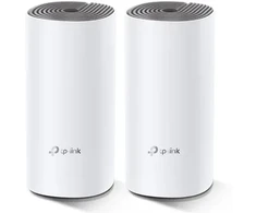 Šakotuvas TP-Link Deco E4 (2-pack) Dual-band (2.4 GHz/5 GHz) Wi-Fi 5 (802.11ac) Baltas, Pilka Wewnętrzny