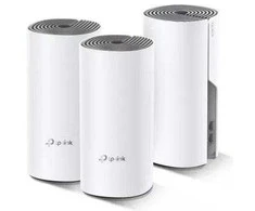 Šakotuvas „TP-Link Deco E4“ (3 vnt. pakuotė) dviejų dažnių (2,4 GHz / 5 GHz) „Wi-Fi 5“ (802.11ac) balta, pilka 2 vidiniai