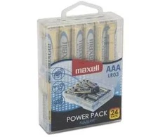 MAXELL šarminės baterijos LR03, VERTĖS DĖŽUTĖ 24 vnt.