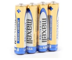 Maxell Šarminės baterijos ALKALINE LR03 LR3 AAA 4 vnt. 1,5V plėvelė