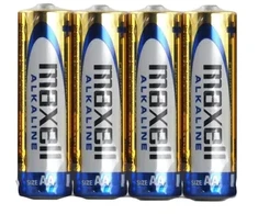 Maxell Šarminės baterijos ALKALINE LR06 LR6 AA FOLIJA 1,5V 4 vnt. folija