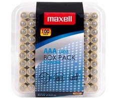 MAXELL šarminės baterijos LR03 AAA 1.5V 100 vnt.